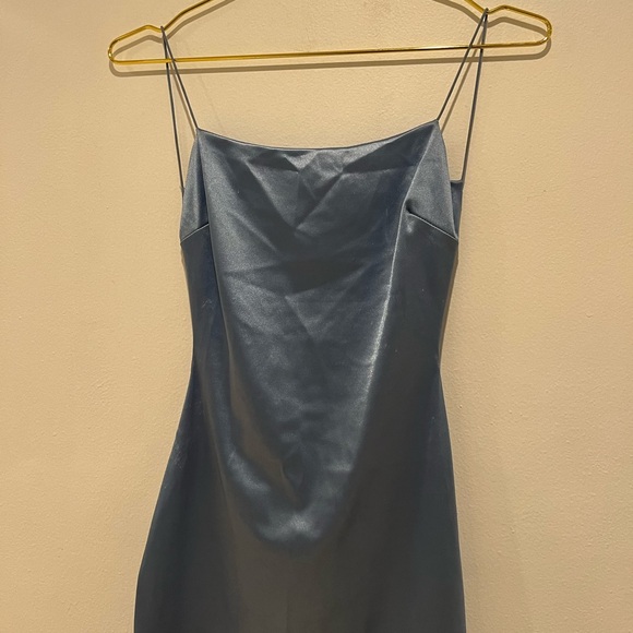Windsor Satin Blue Mini Dress Size Small Homecoming, Party, Birthday dress - Picture 3 of 6